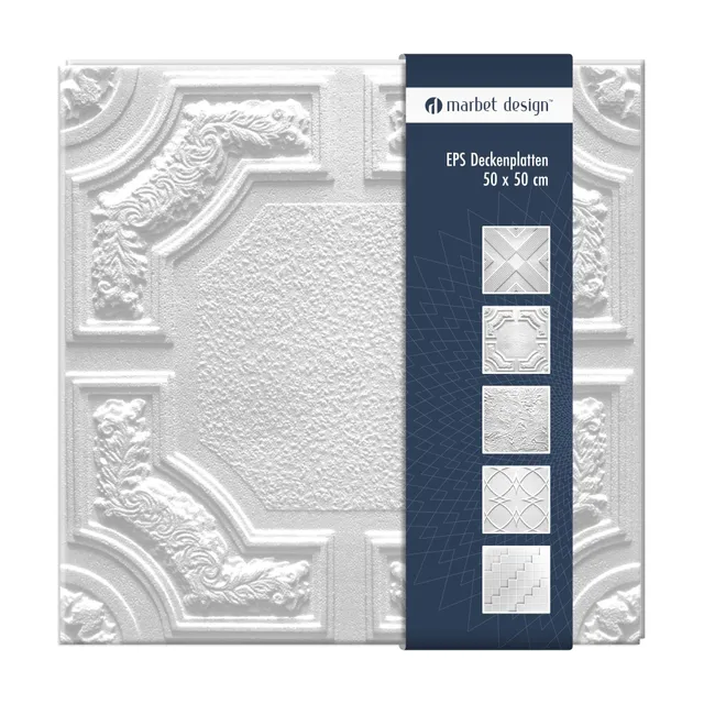 Hexim Caracas Deckenplatten EPS 50x50 cm 18 qm